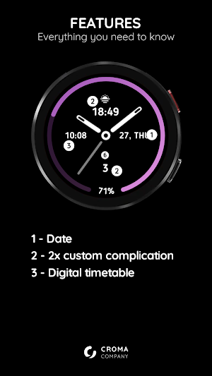 Spectrum Watch Face Wear OS Screenshot 1