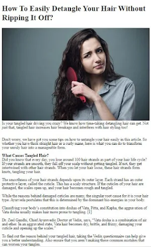 How Prevent Hair From Tangling Screenshot 3