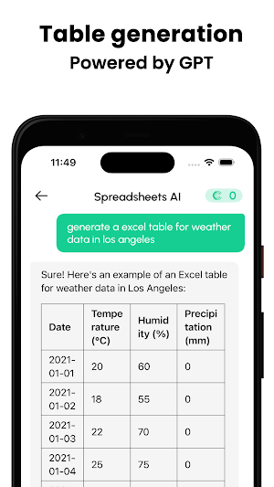 Spreadsheets AI: Formula Bot Screenshot 3