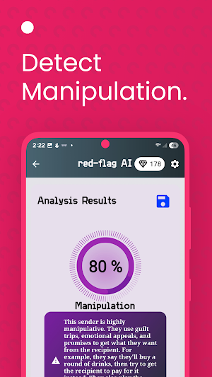 red-flag AI: Chat Analysis Screenshot 3