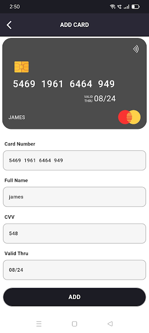 Credit Debit Card Quick Manage Screenshot 3