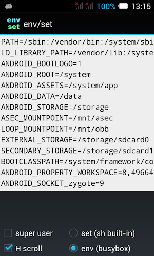 env/set Screenshot 1