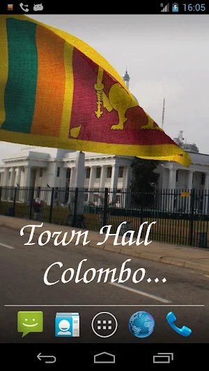 Sri Lanka Flag Live Wallpaper Screenshot 1