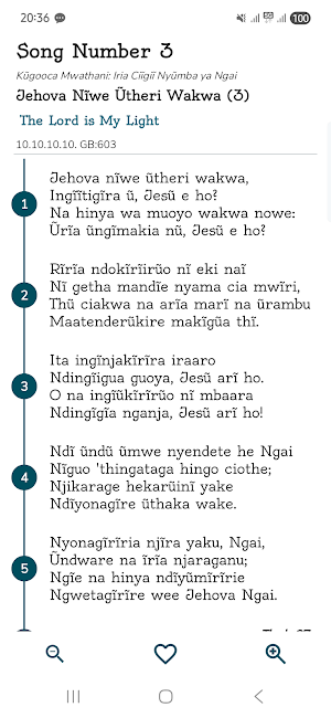 Nyimbo Cia Kuinira Ngai Screenshot 1