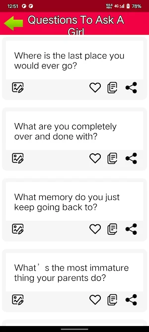 Question To Ask A Girl Screenshot 3