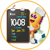 Orange Animated Watch Face
