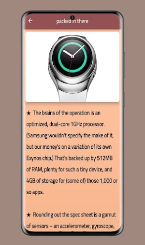Samsung Gear S2 guide Screenshot 2