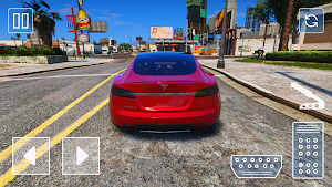 Electric Tesla S: Driving Game Screenshot 2