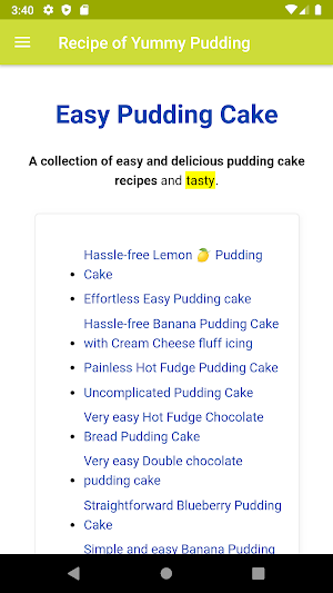 Recipe of Yummy Pudding Screenshot 3