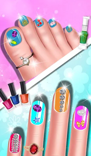 Fashion Doll Nail Art Salon Games Screenshot 1