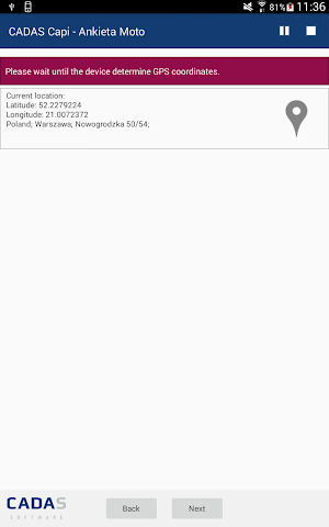 CADAS Capi - Moto Survey Screenshot 2
