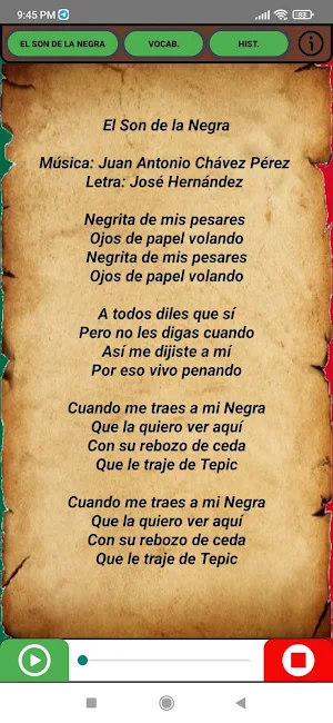 Cancionero Mexicano Screenshot 3
