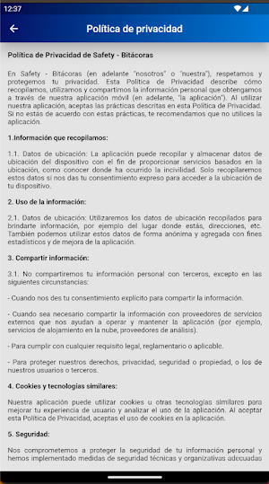Safety Bitácora Screenshot 3