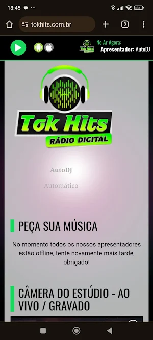 TOK HITS RADIO DIGITAL Screenshot 1