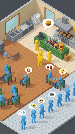 Idle Pizza & Burger Shop Screenshot 2