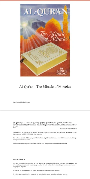 Al-Qur'an - The Miracle of Miracles Screenshot 0