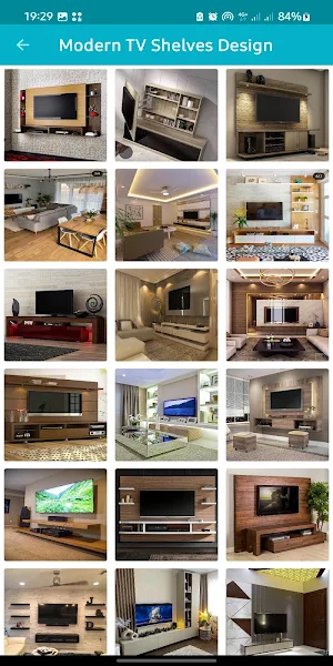 Modern TV Shelf Design Screenshot 1