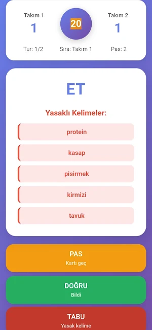 Tabuu - Yasaklı Kelime Oyunu Screenshot 3