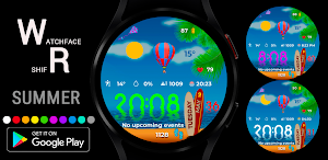 Summer Watch Face Wear OS Screenshot 0
