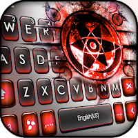 Smokey Red Sharingan Keyboard Theme