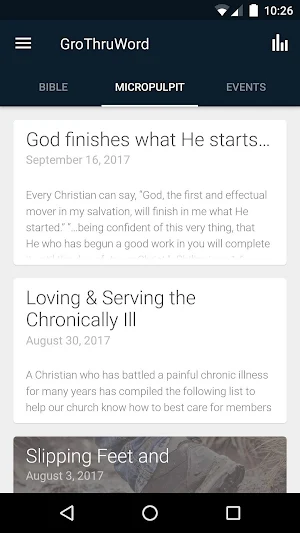 Growing through God's Word Screenshot 2