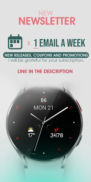 Minimal Gold v21 Watch Face Screenshot 2
