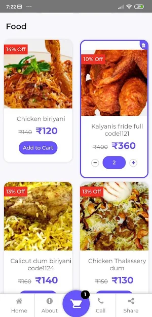 Kalyanis Caterings Screenshot 2
