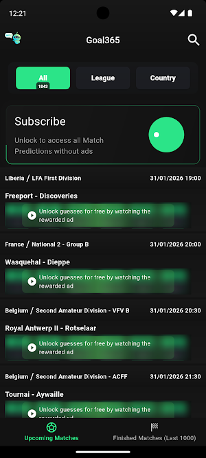 Match Prediction - Goal365 Screenshot 1