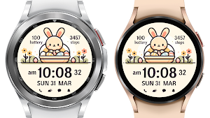 AZ289 Easter Bunny Watch Face Screenshot 2