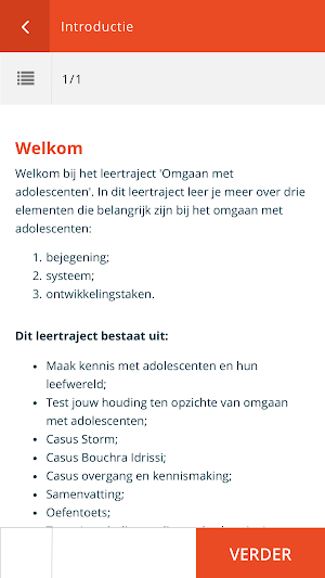 GGZ Ecademy leeromgeving Screenshot 2