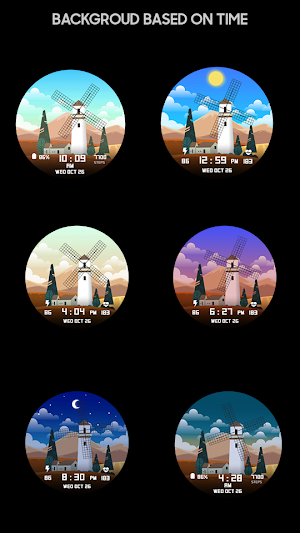 Windmill - Digital Watch Face Screenshot 1