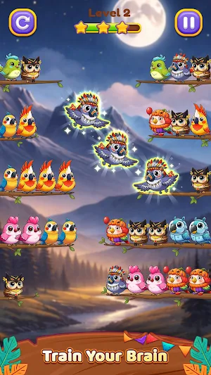 Bird Sort 3: Color Puzzle Screenshot 0