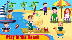My FamilyTown Fun Beach Picnic Screenshot 3