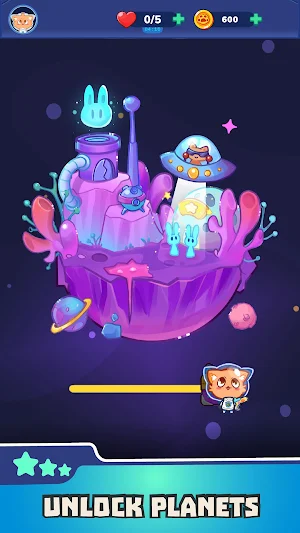 Space Astro Cat: Brick Galaxy Screenshot 1