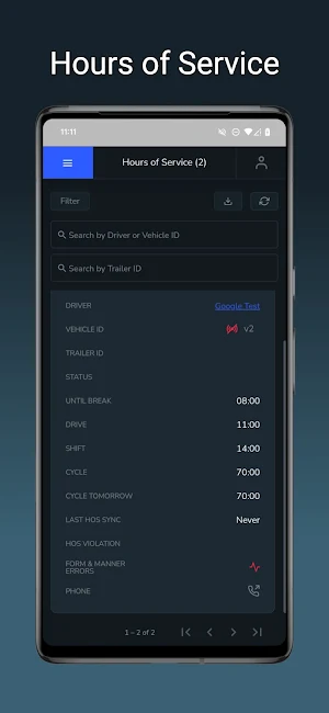 Pro Ride ELD Fleet Screenshot 3