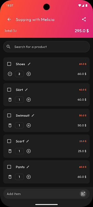 Meal2Cart – Shopping Lists Screenshot 2