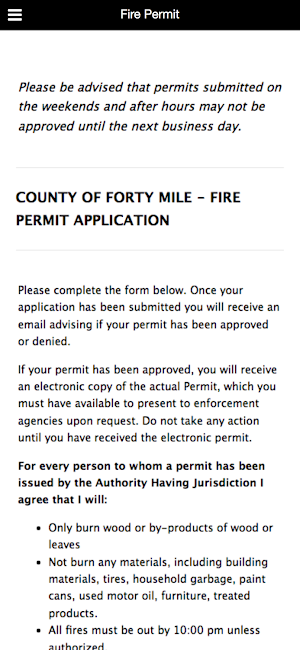 Forty Mile County App Screenshot 1