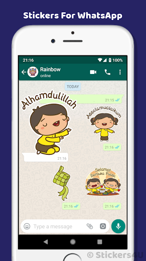 Eid Al-Fitr Wishes Stickers 23 Screenshot 1