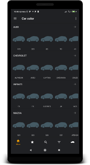 Car color Screenshot 0