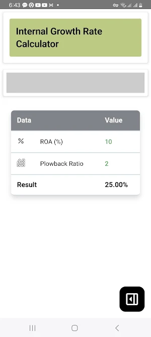 IGR Calculator Screenshot 3