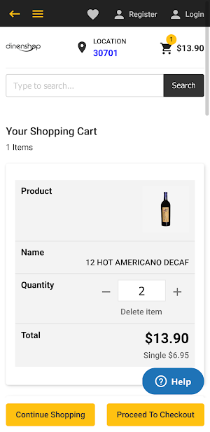 DinenShop Screenshot 1