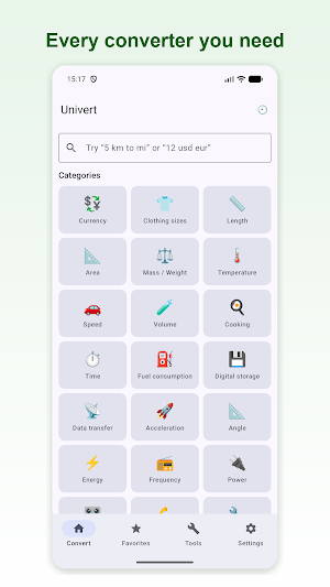 Univert: Unit Converter Screenshot 0
