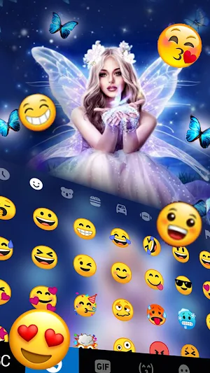 Fairy Princess Keyboard Background Screenshot 2