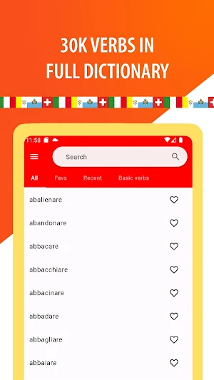 Italian Verb App Screenshot 1
