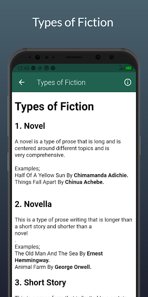 Literature In English Screenshot 2