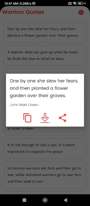 Warriors Quotes and Sayings Screenshot 2