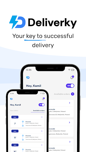 Deliverky - driver app Screenshot 0