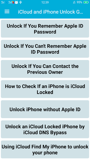 iCloud and iPhone Unlock Guide Screenshot 0