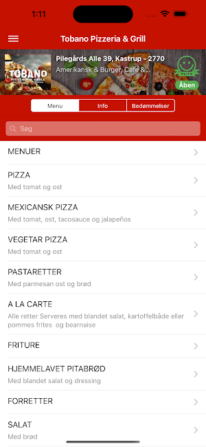 Tobano Pizzeria & Grill Screenshot 0