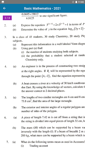 Mathematics Review O Level Screenshot 3